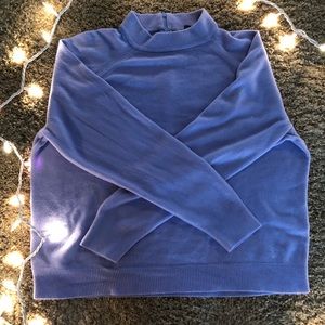 Purple Mock Neck Sweater